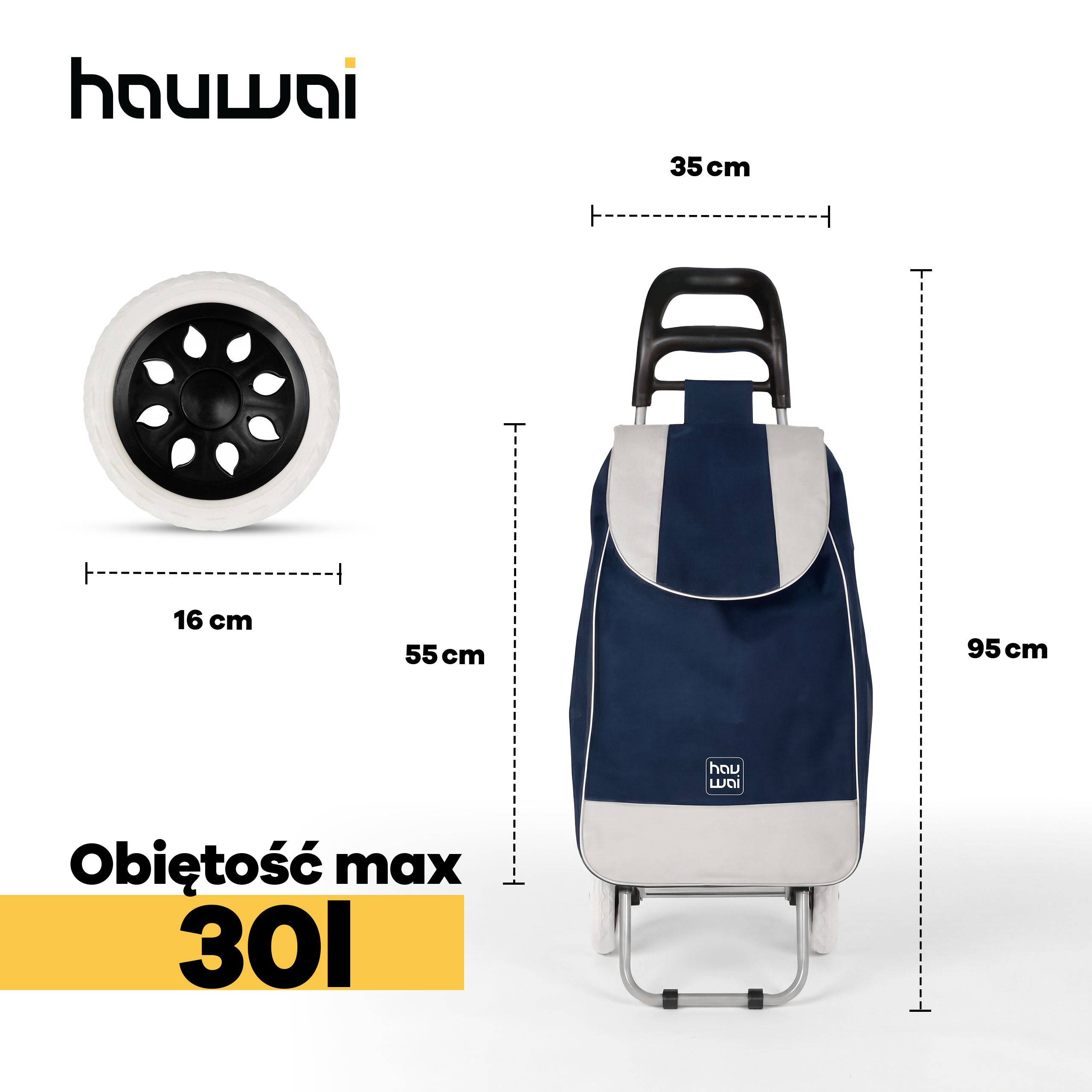 Wozek zakupowy składany