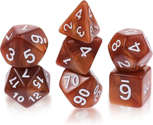 Zestaw kości Dungeon and Dragons 7 sztuk