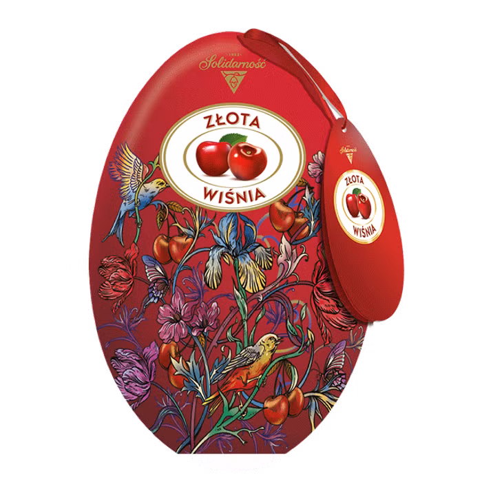 [POLSKIE SŁODYCZE] Złota Wiśnia jajko - edycja limitowana Wielkanoc, 146 g