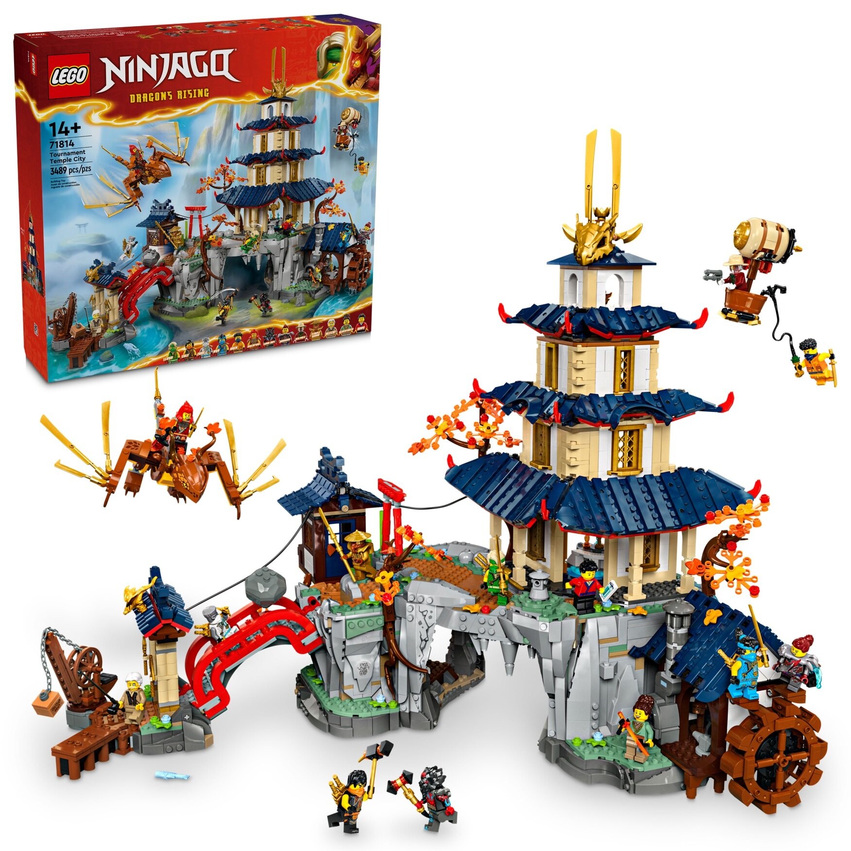 LEGO® 71814 Ninjago - Turniejowe miasto ze świątynią