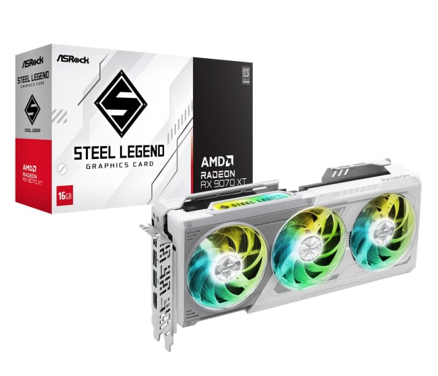 Karta Graficzna ASRock Radeon RX 9070 XT Steel Legend 16GB GDDR6