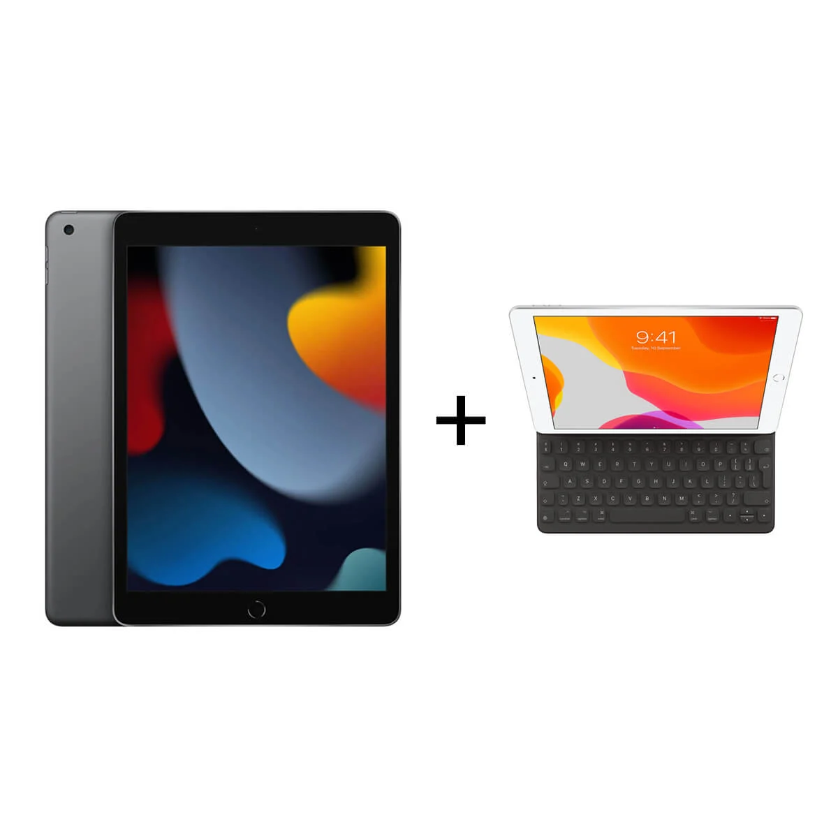 Apple iPad 10,2 64GB WI-FI Gwiezdna szarość (Space Gray) + Apple Klawiatura Smart Keyboard do iPad (9-gen.) Czarna