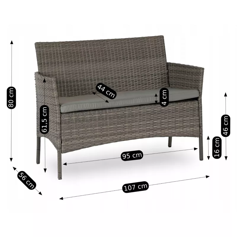 Zestaw Mebli Ogrodowych Missisipi