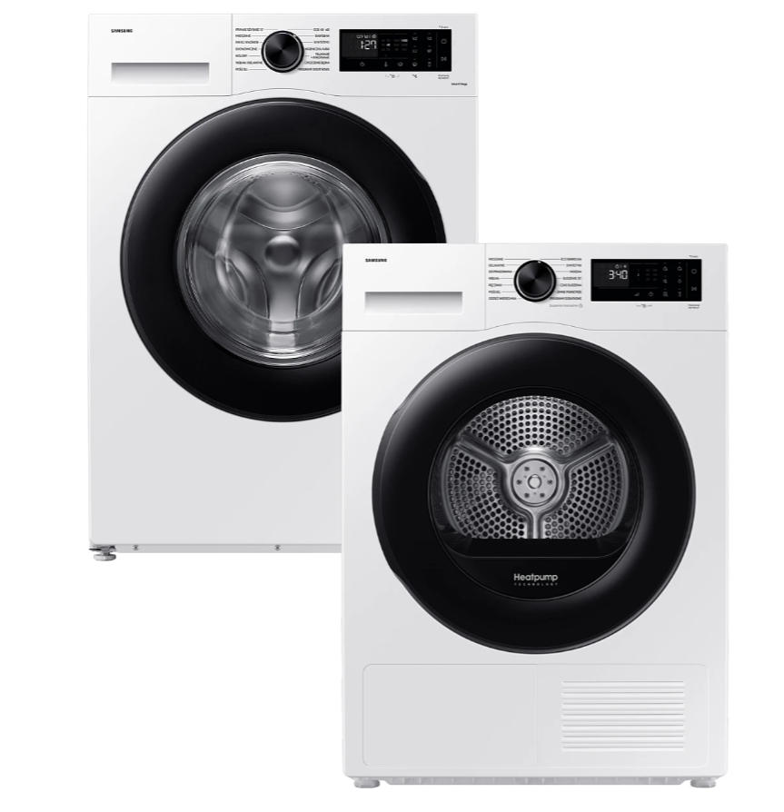 Zestaw Samsung Pralka 9 kg + Suszarka 9 kg