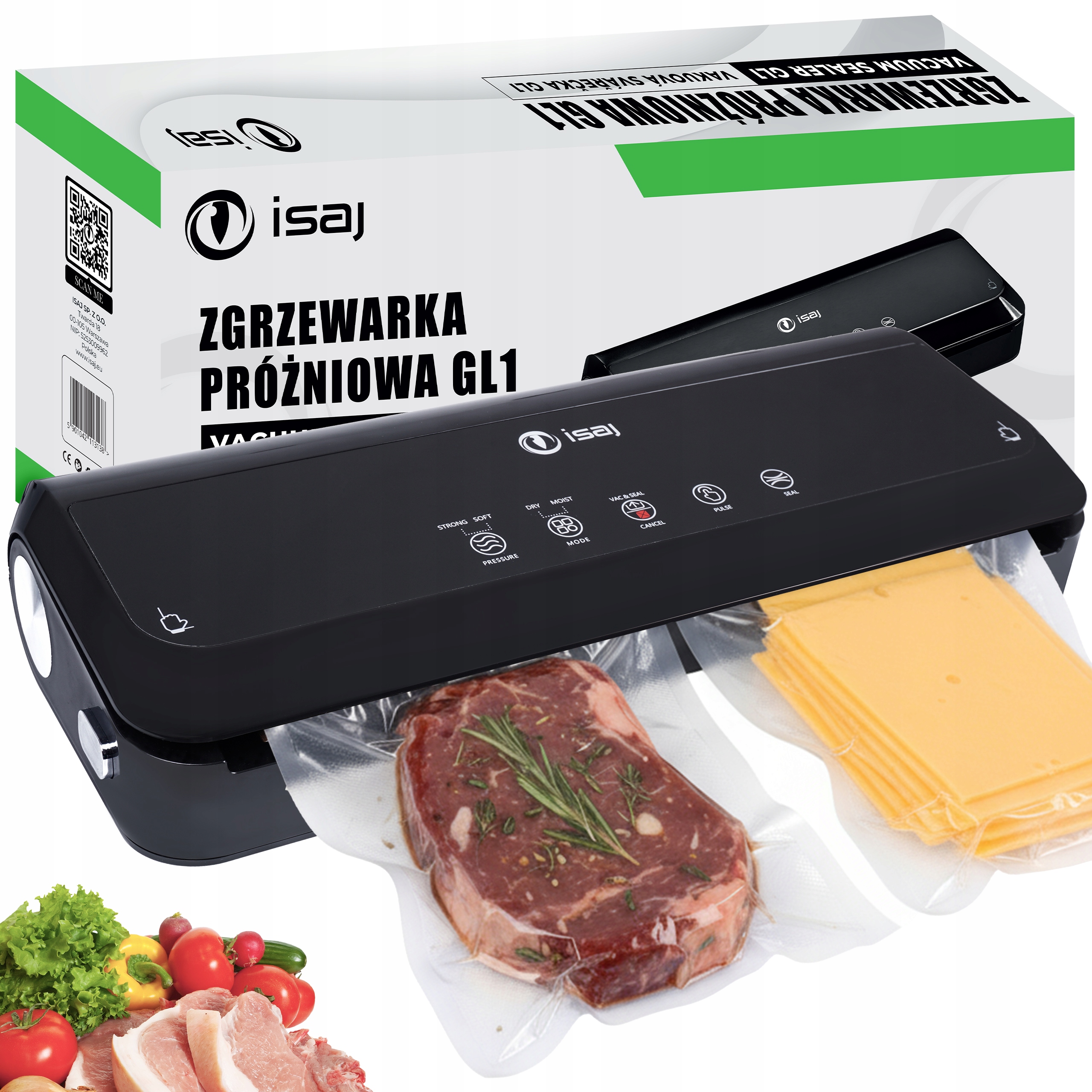 Zgrzewarka próżniowa ISAJ GL1, 130W