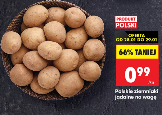 Ziemniaki Biedronka z 99 groszy