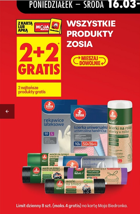 Wszystkie produkty Marki Zosia (2+2 GRATiS)