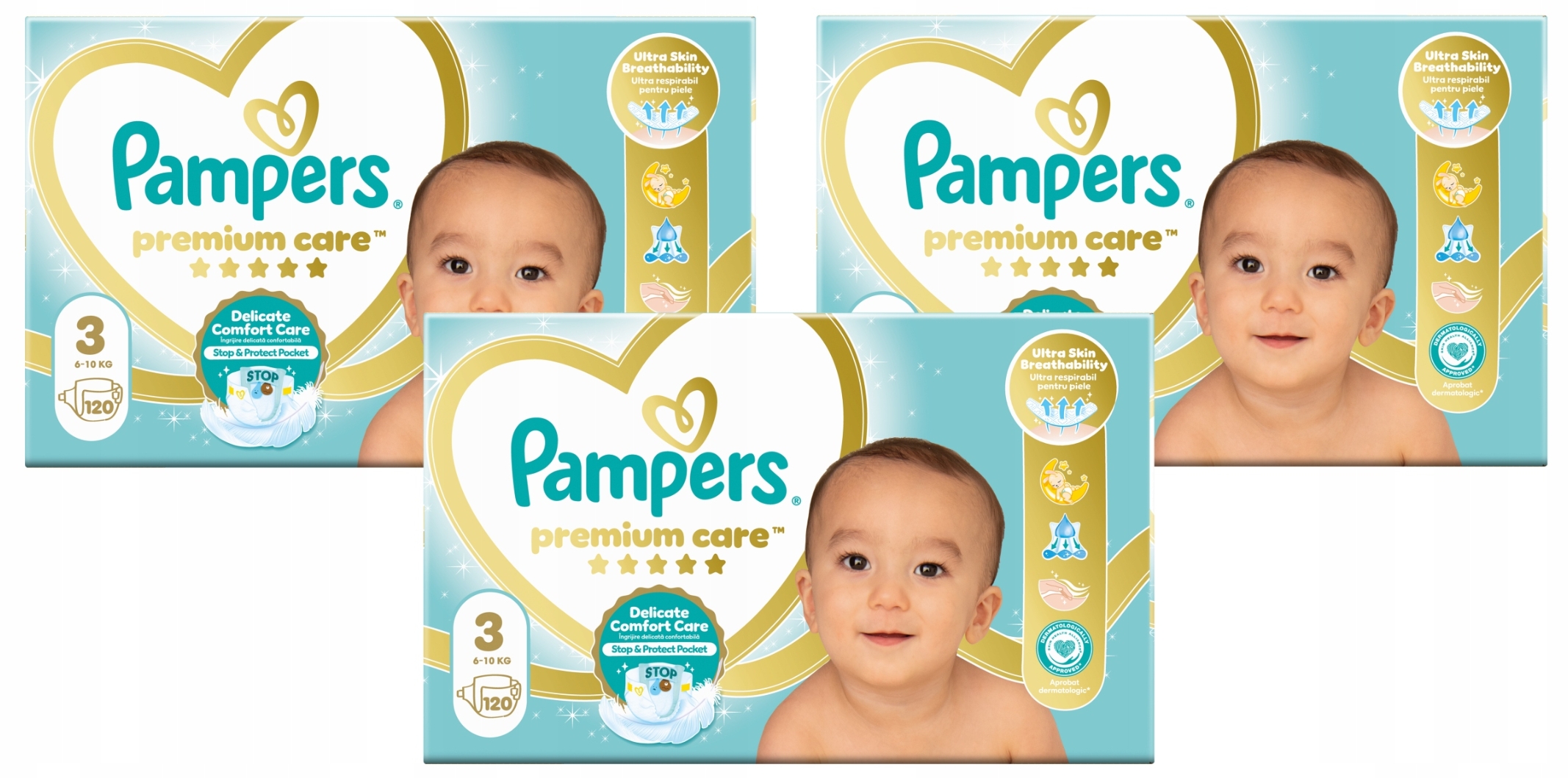 Pampers Premium Care Rozmiar 3 6-10kg 360 szt. Pieluszki