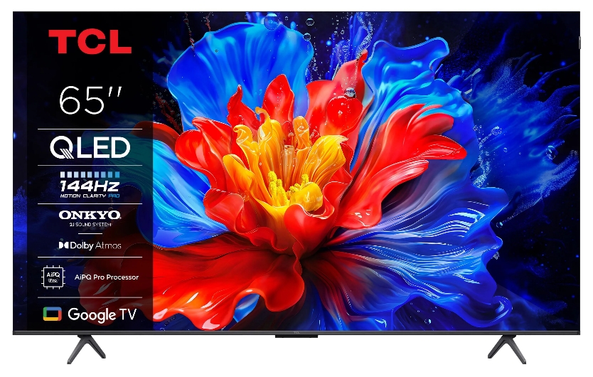 Telewizor TCL TV 65" 65P81K QLED 144 Hz 4K Google TV Dolby Atmos Vision