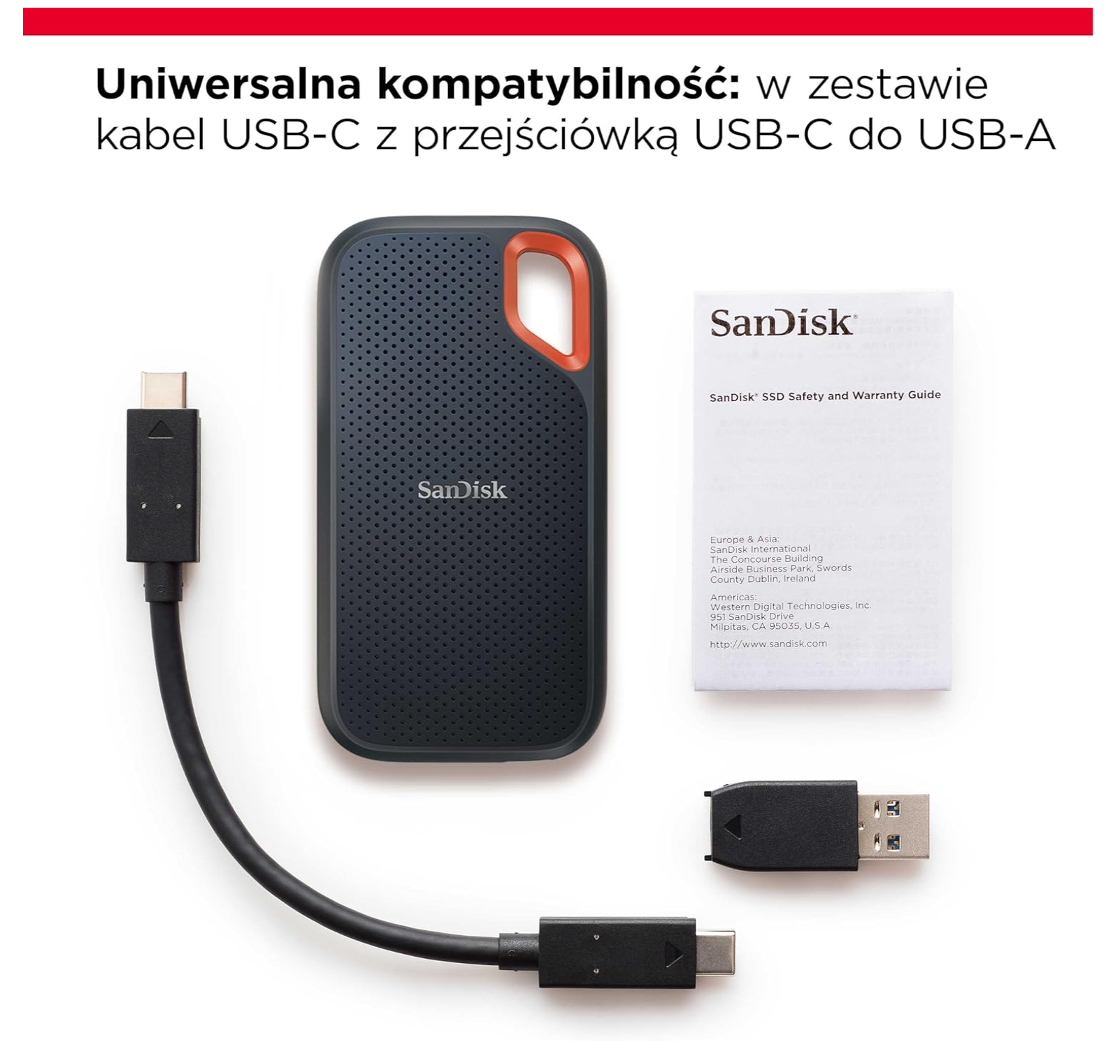Dysk zewnętrzny SanDisk Extreme Portable SSD 2TB