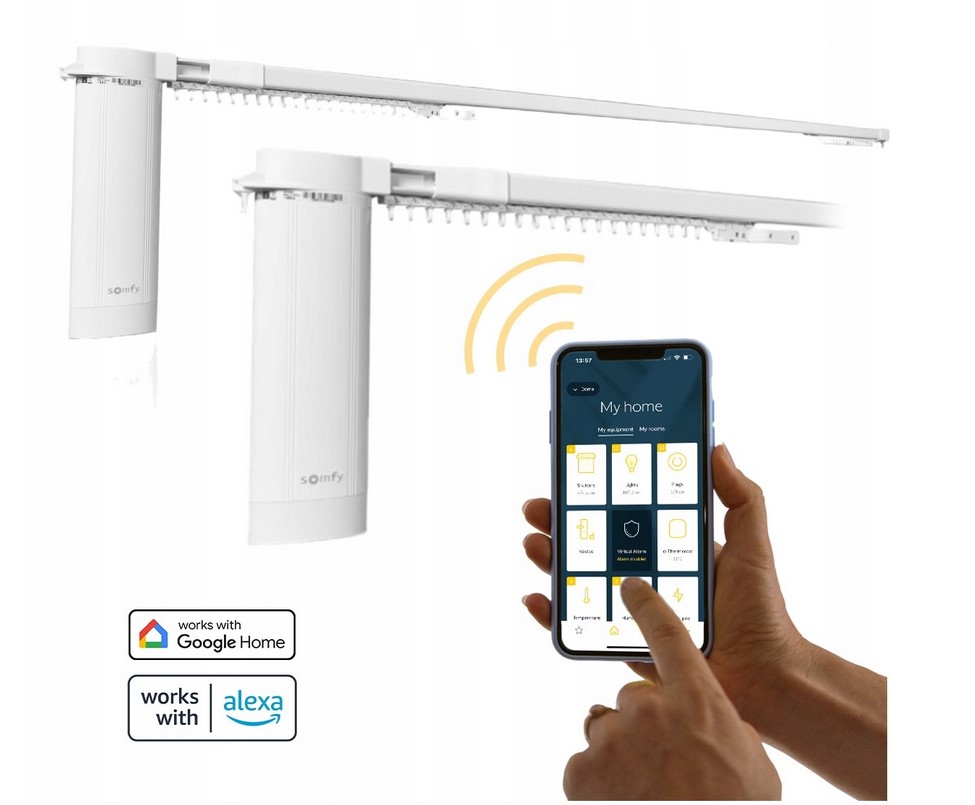 Zestaw karniszy elektrycznych Somfy