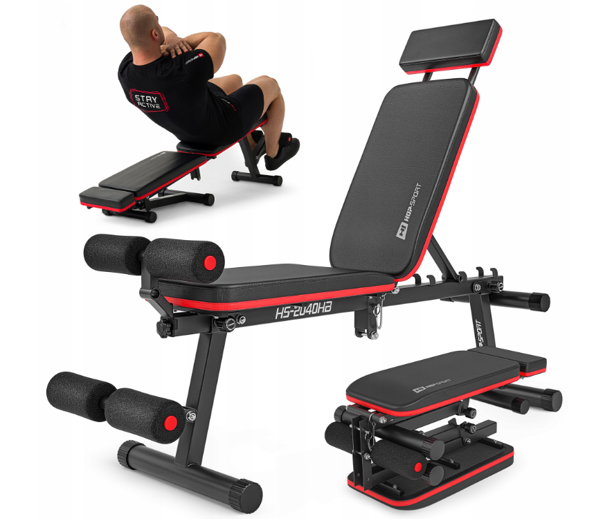 Ławka treningowa regulowana skośna do ćwiczeń