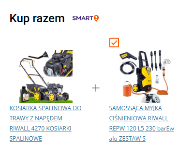 Kosiarka spalinowa + myjka ciśnieniowa - razem 968zł!