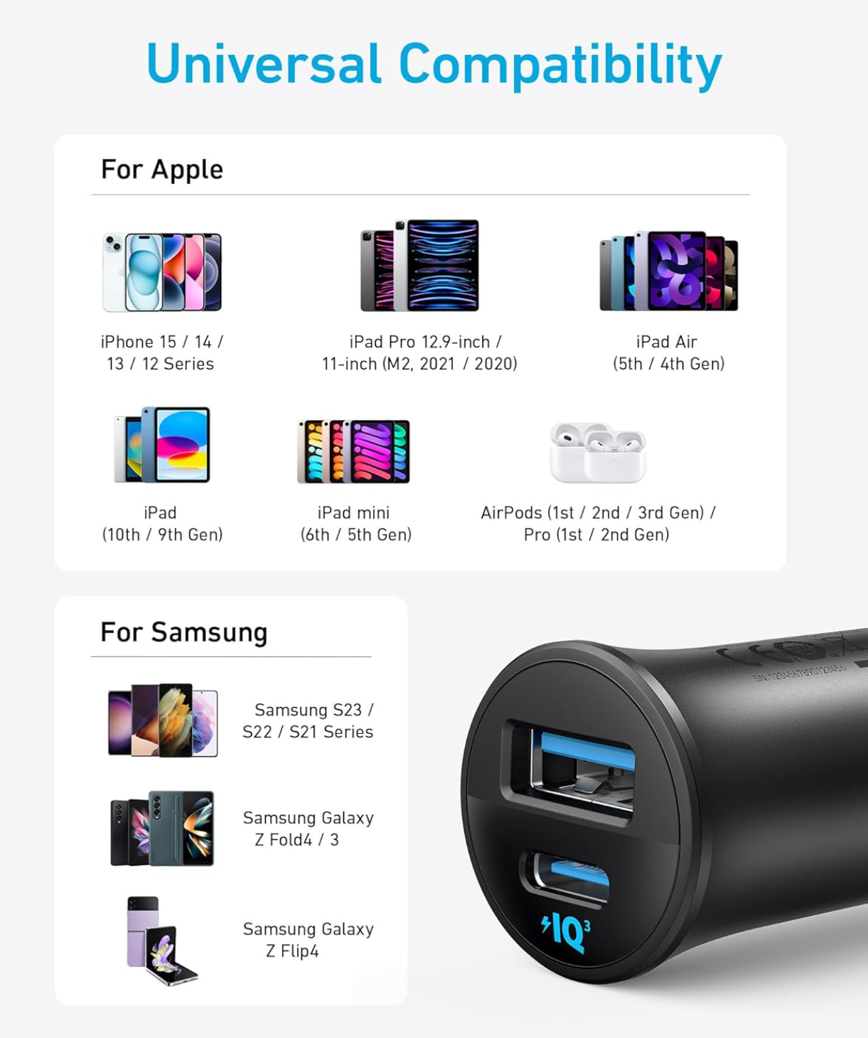 Ładowarka samochodowa Anker Car Charger 30W A274100