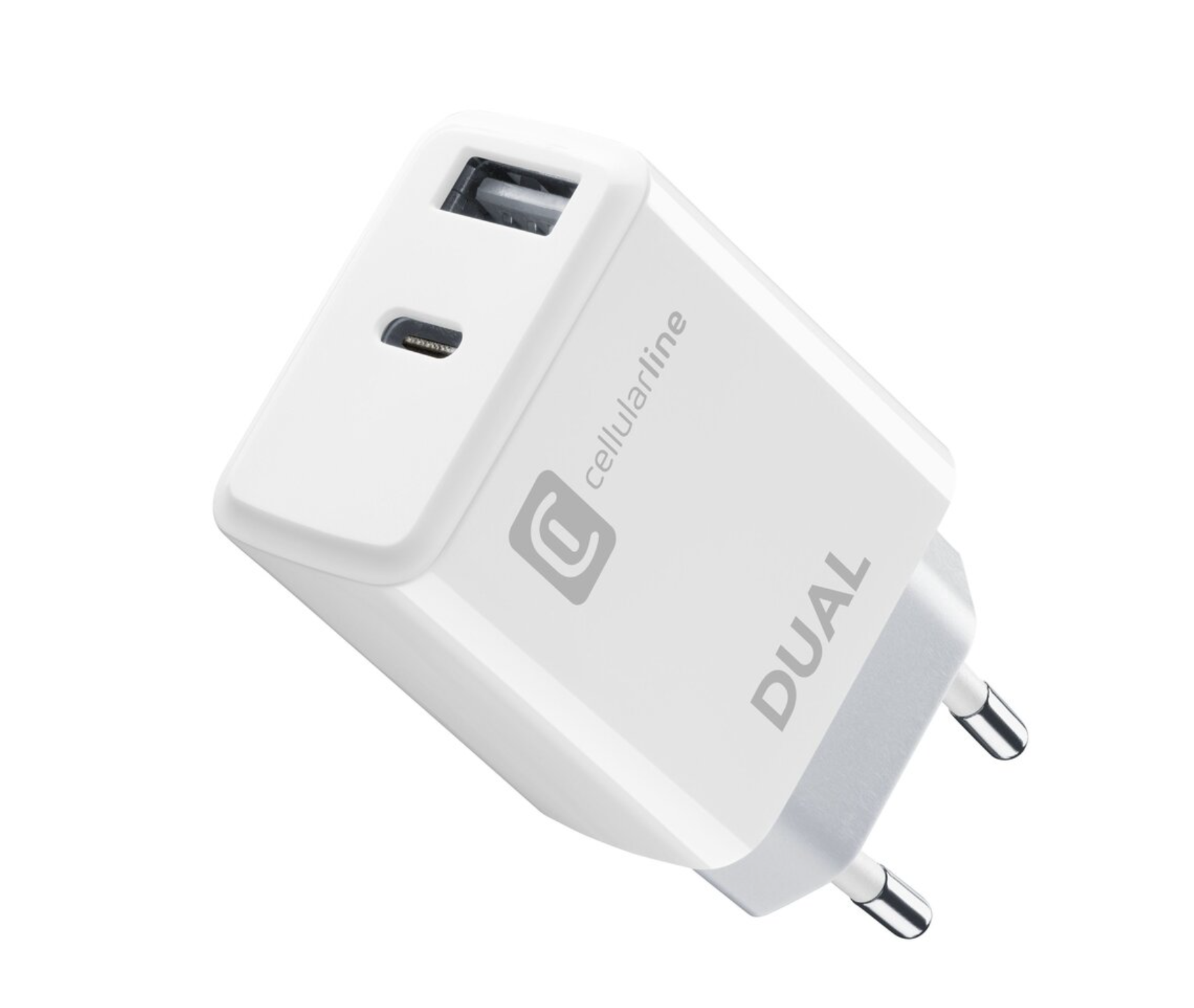 Ładowarka sieciowa CELLULARLINE PD 20W Biały + Słuchawki Bluetooth