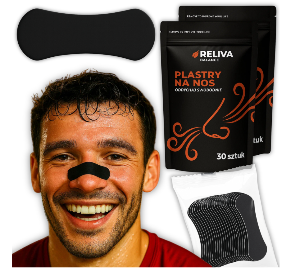 2 opakowania Plastrów Na Nos Wspierających oddychanie (2x 30 szt)