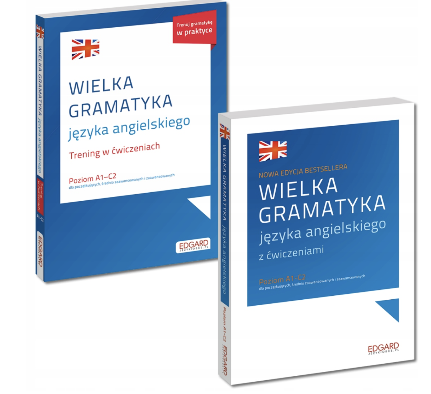 WIELKA GRAMATYKA JĘZYKA ANGIELSKIEGO + TRENING W ĆWICZENIACH A1-C2 PAKIET