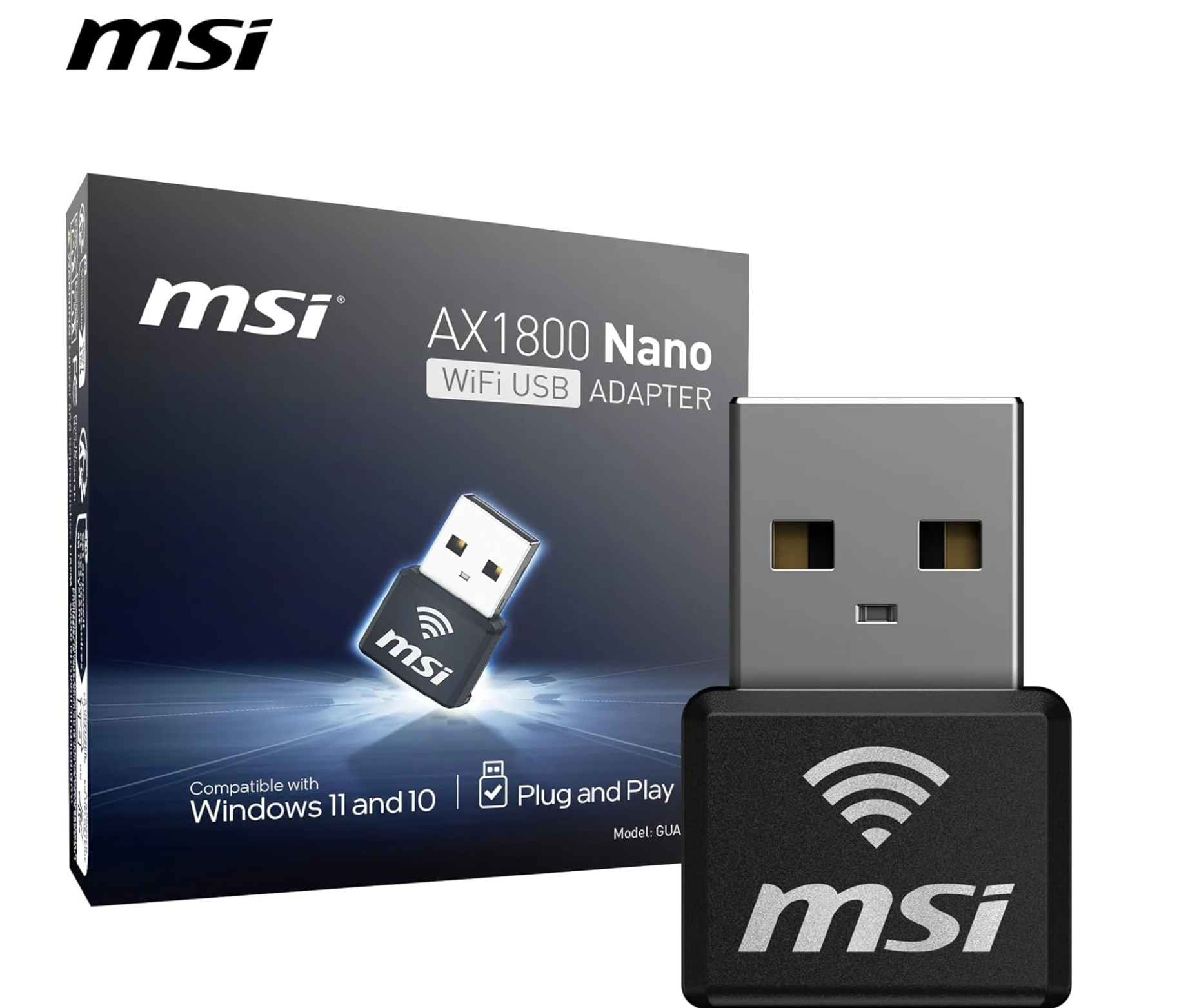 Karta sieciowa MSI AX1800 Nano WiFi 6