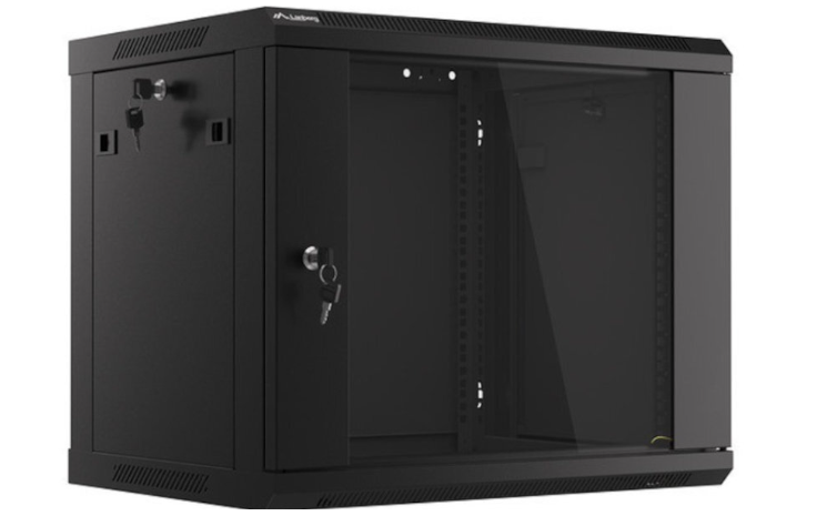 Szafa RACK LANBERG 19" 9U WF01-6409-10B 600 x 450 mm, Wisząca Czarny