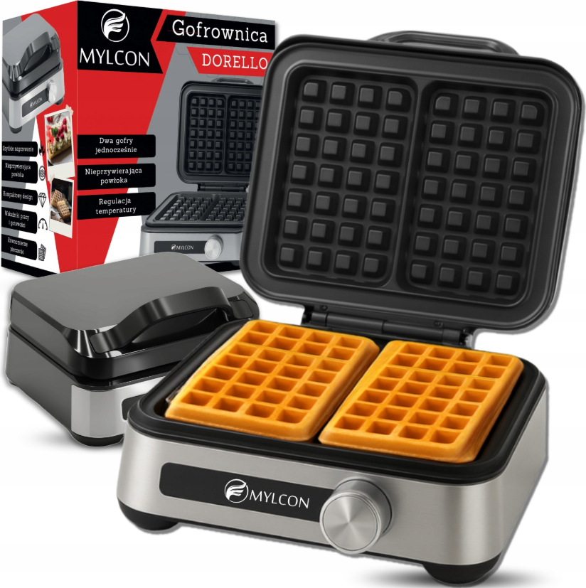 Gofrownica 2000W na 2 duże gofry