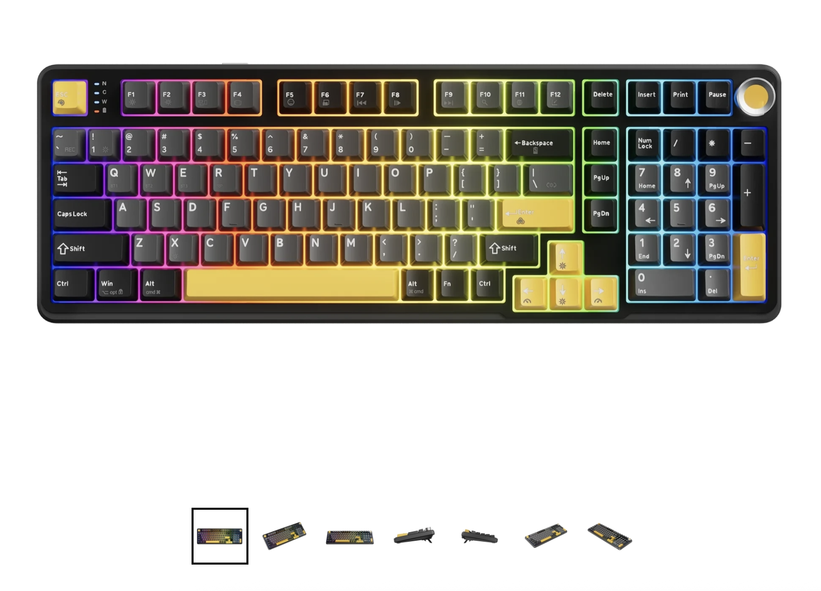 Klawiatura mechaniczna MARVO Titan 98 - bezprzewodowa z RGB i oprogramowaniem