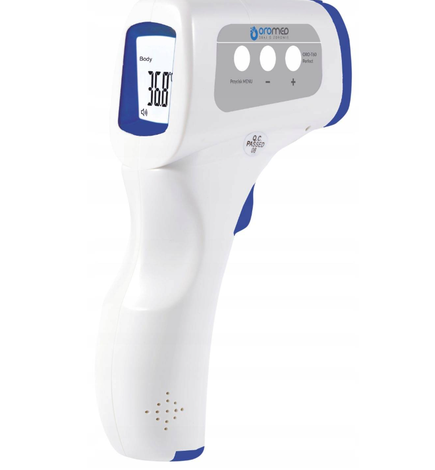 TERMOMETR BEZDOTYKOWY MEDYCZNY NA PODCZERWIEŃ