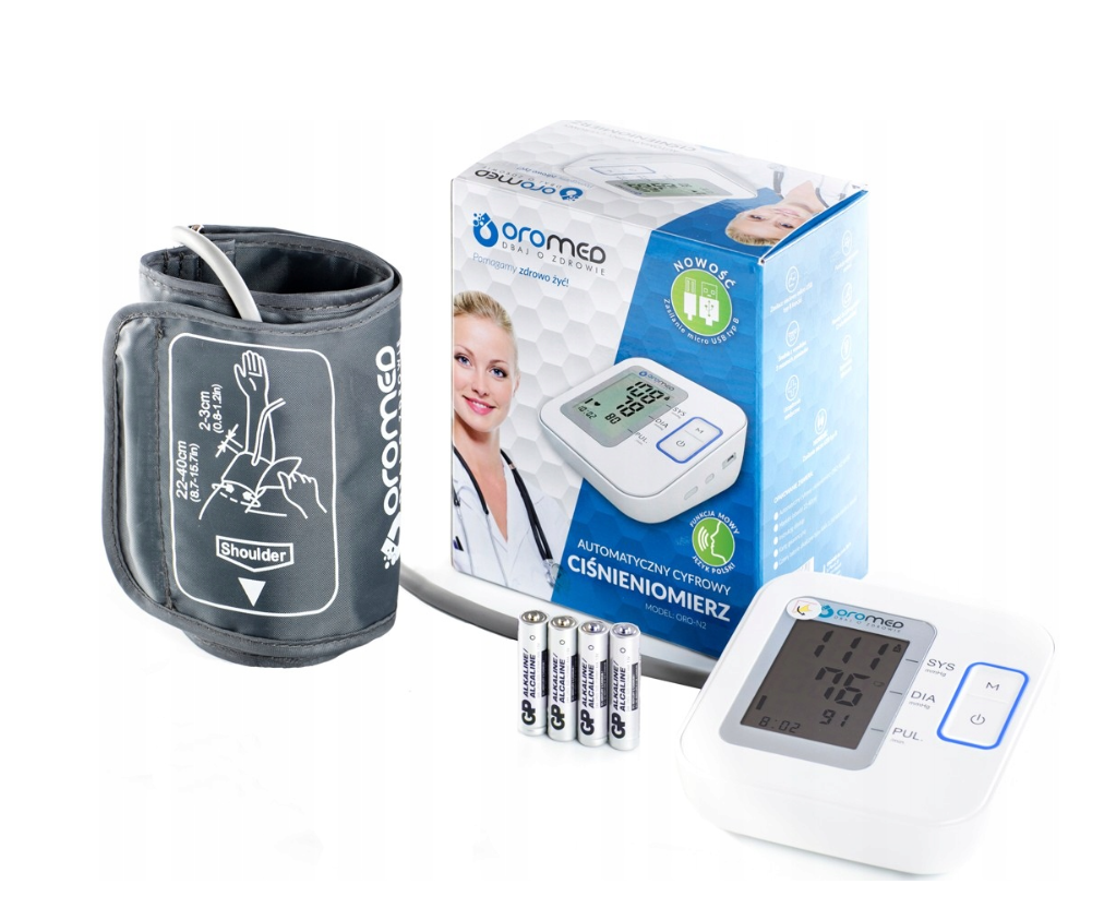 CIŚNIENIOMIERZ NARAMIENNY ELEKTRONICZNY MÓWIĄCY MANKIET 22-42 2x60 N2-VOICE