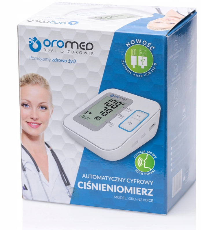 CIŚNIENIOMIERZ NARAMIENNY ELEKTRONICZNY MÓWIĄCY MANKIET 22-42 2x60 N2-VOICE