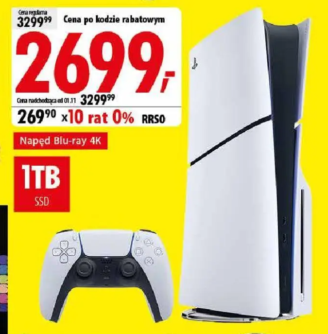 [Media Expert - Lubin] Konsola Sony PlayStation 5 Slim E-chassis SSD 1TB