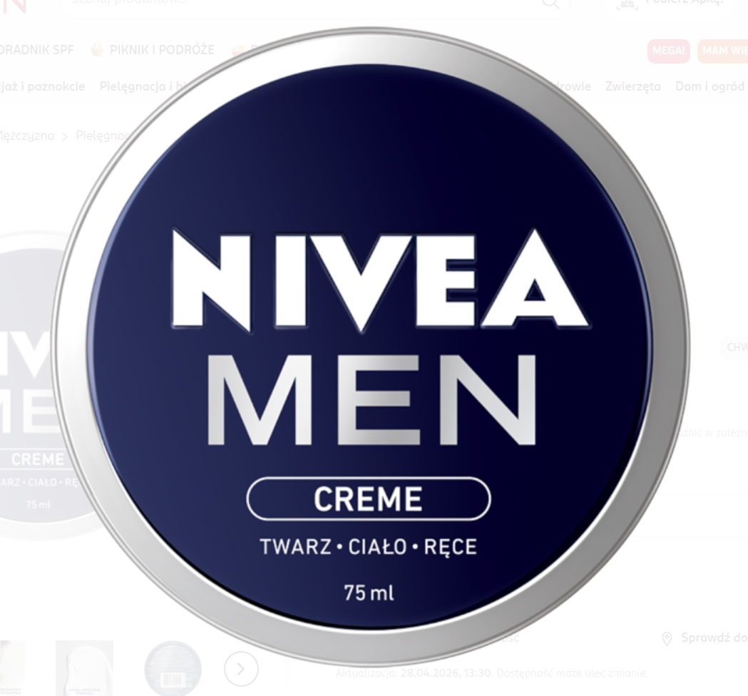 NIVEA MEN Creme Krem uniwersalny, do twarzy, ciała i dłoni