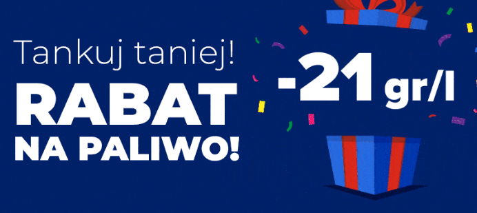 Promocja na paliwo 21 gr taniej na stacjach Moya w niedzielę 14.12