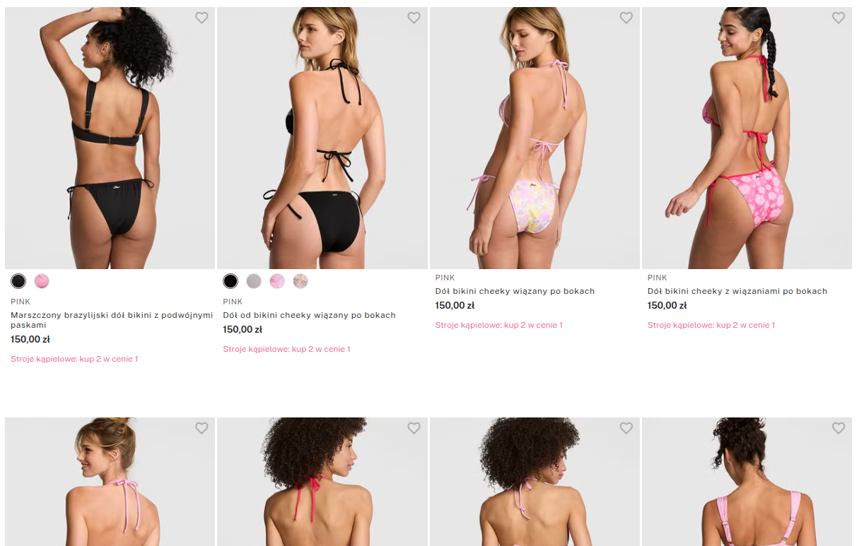 Kostiumy kąpielowe Victoria's Secret 2 za cenę 1