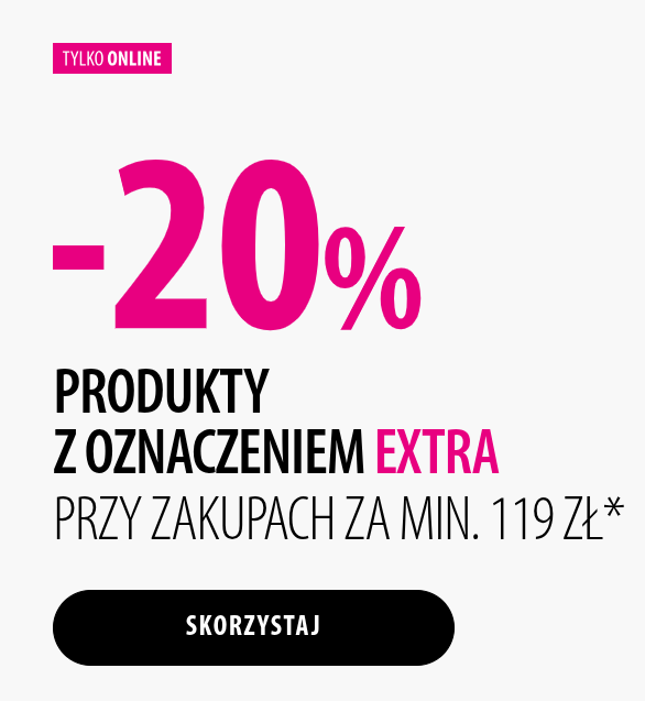 -20% na produkty z oznaczeniem EXTRA przy zakupach za min. 119 zł (+3% w apce)