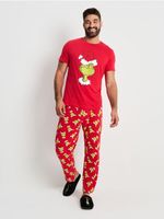 Dwuczęściowa piżama Grinch Kolor wielobarwny - SINSAY - 035EM-MLC