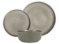 zestaw obiadowy ceramiczny Smoky Grey 18 el.