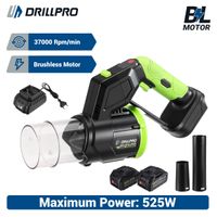 Dmuchawa Drillpro Brushless Garden Blower 525W z 2x Aku