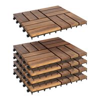 Płytki podłogowe z drewna akacjowego 5 szt. 30x30 cm 0,45 m² Hard Head