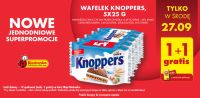 Wafelki Knoppers 5x25g 1+1 Gratis