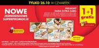 Promocje 1+1 w Czwartek w Biedronce Pieluchy i Ogórki