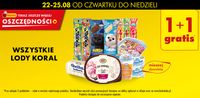 Wszystkie lody koral 1+1