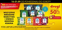 Mrożone owoce i warzywa drugie 50% taniej