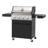 Grill gazowy 63x41.5 cm Burns & Barkles Steely King 6342B