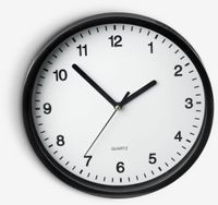 ELVART Zegar ścienny ELVART Ś22cm czarny/biały