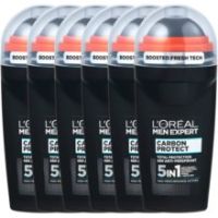 L’Oréal Paris Men Expert Carbon Protect antyperspirant roll-on - 6 sztuk