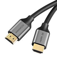 ANNNWZZD Kabel HDMI 2.1 8K High Speed 48Gbps 8K @ 60Hz 7680P Dolby Vision, HDCP 2.2, 4: 4 HDR (czarny) (1M)
