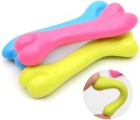 Zabawka gumowa dla psa, gryzak, kość, 12cm