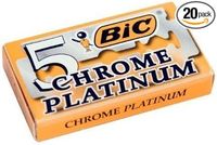 Ostrza do golenia żyletki dwustronne Bic Chrome Platinum - 100 sztuk