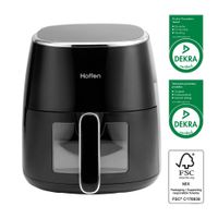 Air Fryer Frytkownica beztłuszczowa z okienkiem Hoffen 1550 W 5 l czarna