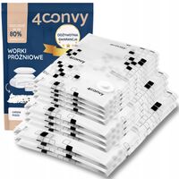 4CONVY Worki próżniowe na ubrania pościel 4XS 3M 2L przebadane bezpieczne