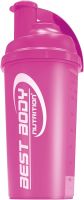 Shaker do białek Best Body Nutrition - 700ml, bez BPA, różowy